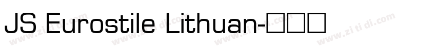 JS Eurostile Lithuan字体转换